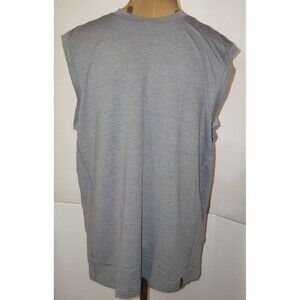New Mens M NWT Prana Breathe Gray Sleeveless Shirt Recycled Sustainable Logo